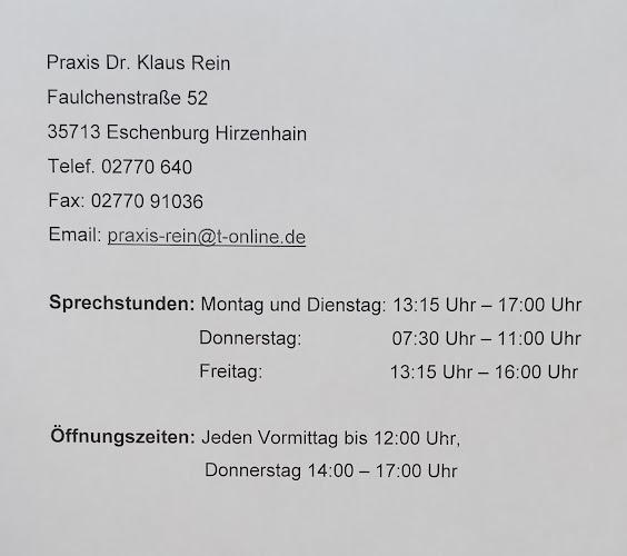 Bild von Herr Dr. med. Klaus Rein